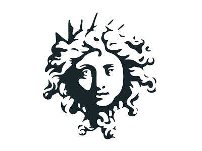 Arcanes face galerie dapollon heritage preservation logo restoration