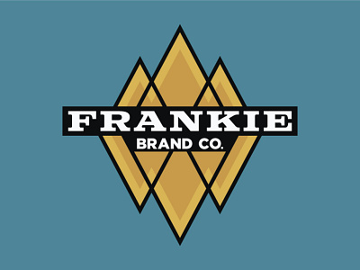 Frankie Two Tone classic diamonds holographic logo rebound stickermule