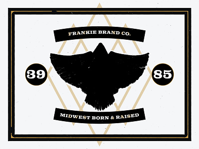 Frankie Midwest Eagle branding cincinnati coal design eagle gold gritty illustration kentucky shadow vintage