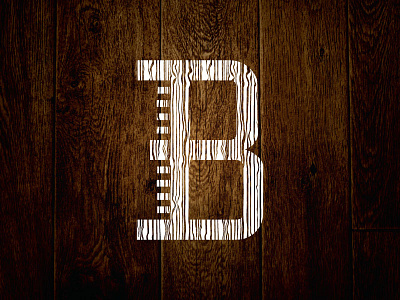 Carpentry Mark 2 b carpentry icon logo mark ruler wood