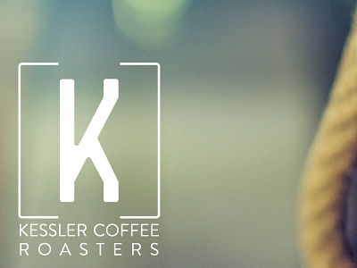 Kessler Coffee Roasters clean coffee logo photo simple typography white