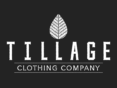 Tillage Clothing Company Icon apparel brand clothing gray icon logo logomark logotype mark tillage typography white