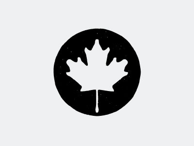 Canada Sticker | Drip canada circle dirty drip grunge maple leaf round simple stamp sticker stickermule syrup