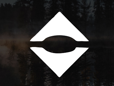 #novelmarks: Reflect adventure explore lake logo mark novelmarks reflection vintage wanderlust wilderness woods work