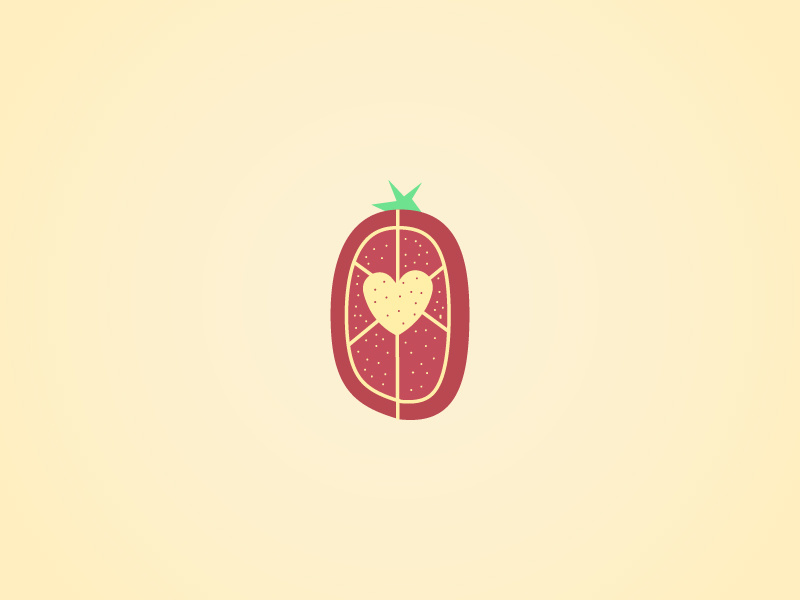 Little Roma, Big Heart contest fruit vegetables sliced food italian tomato roma novelmarks rebound stickermule