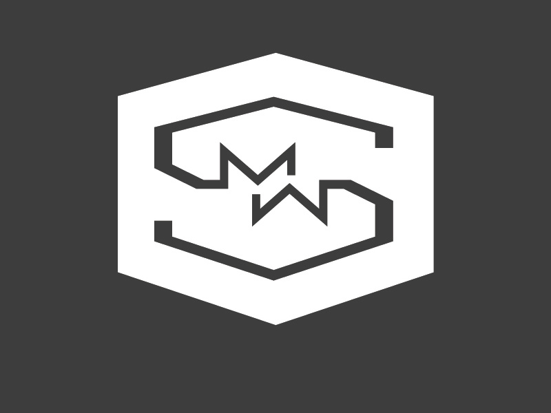 Metalworks Logo mark cincinnati shape clean simple monogram logo design logo