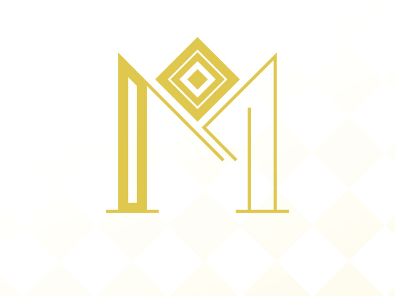 The Madison Place Mark typography branding coffeeshop cincinnati gold pattern mark logo