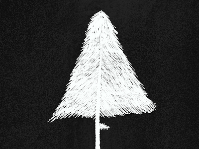 Tree 1 doodle evergreen lines procreate sketch texture tree winter