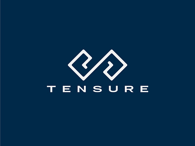 Tensure Stacked Logo benton sans branding cincinnati coding logo logo mark mark simple tech logo typography