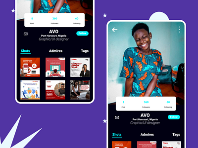User profile-Mobile app mobile app mobile ui profile user page user profile