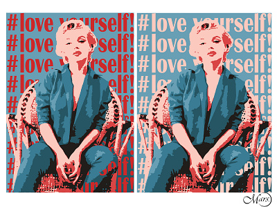 Love yourself Poster adobe illustrator art flat illustration pop art popart poster poster art poster design vector vectorart