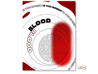 Poster design "In this moment - Blood"
