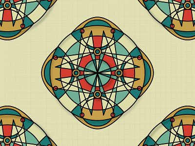 Geo-Pattern experiment geometric illustration pattern print seamless vector wip