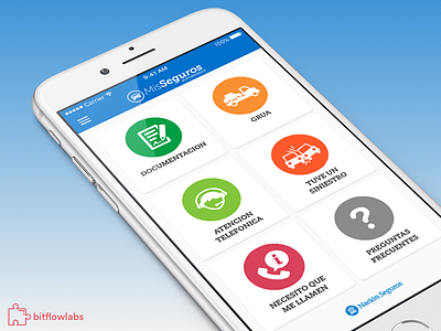 Nacion Seguros ios mobile ui ux
