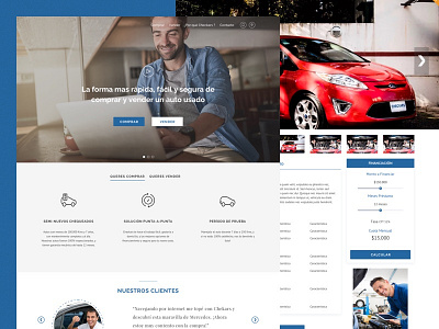 Web Site - Shop Car design ux ui web