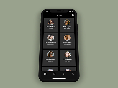 Artist Connect Concept App (Home) mobile ui ux