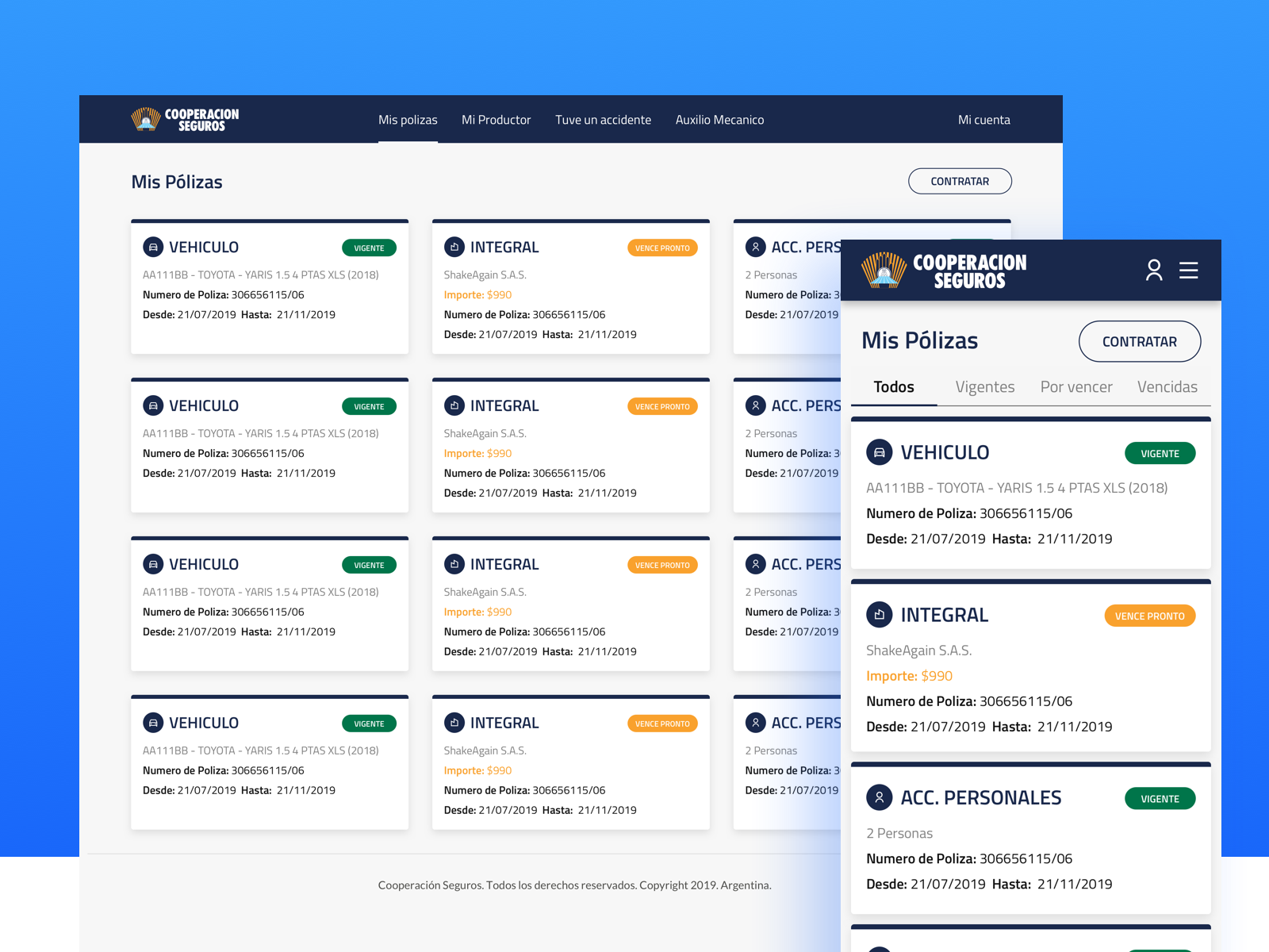 Insurance Web Admin Responsive by Luis Esquivel on Dribbble