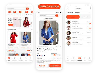 Fashion Clothes Mobile App UI/UX Design Adobe XD