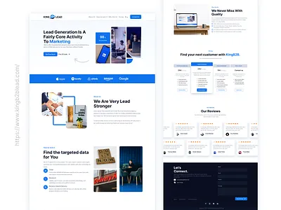 Lead Generation Digital Agency Landing page website design agency agency landing page design app design apps branding design digital digital agency website graphic design illustration kingb2blead landing page lead generation logo marketing mobile applicaton ui web application web apps website