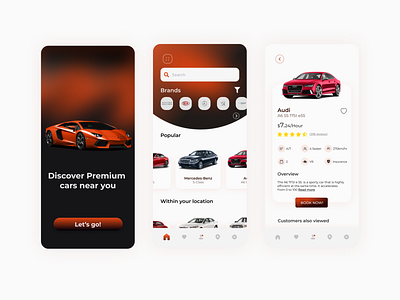 Car rental app activity app branding car illustration landingpage rental typography uiux vector webdesign