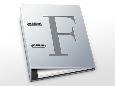 Font Book book font icon replacement