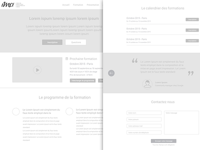 Wireframe formation page design mockup ui ux wireframe