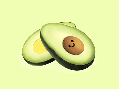 Avocado buddy! 🥑 art artwork design illustration logo minimal procreate