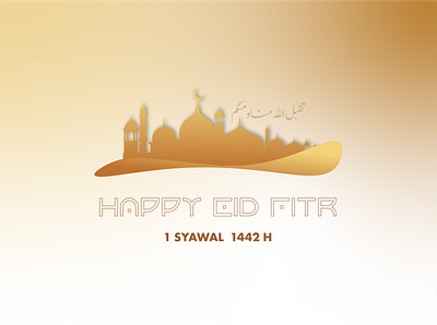 Eid Fitr branding design flat illustration illustrator minimal typography vector