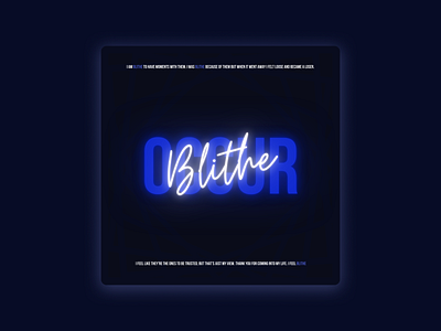 Blithe branding design flat graphic design minimal typography vector