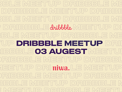 Dribbble meetup in Oran bold dribbble event meetup poster typography