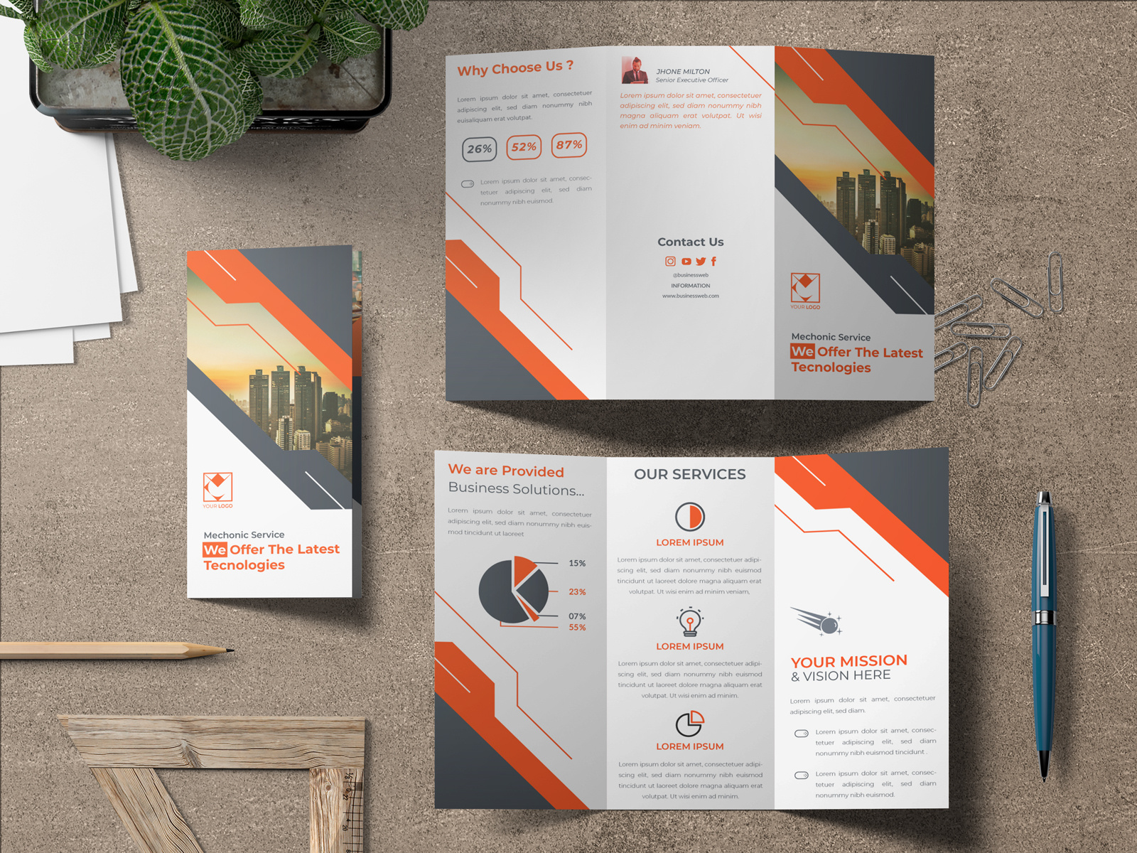 Tri-fold Brochure By Nasir Uddin On Dribbble