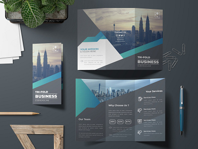 trifold brochure template agency brochure business company corporate creative design fold identity marketing professional template tri trifold trifold brochure