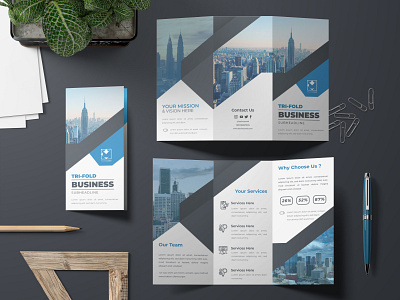 trifold brochure template a4 agency brochure business company creative design fold identity marketing template tri trifold trifold brochure