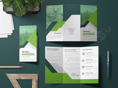 Tri-fold brochure template a4 agency brochure business company corporate creative design fold identity marketing template tri tri fold brochure trifold