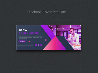 Creative business social media banner template