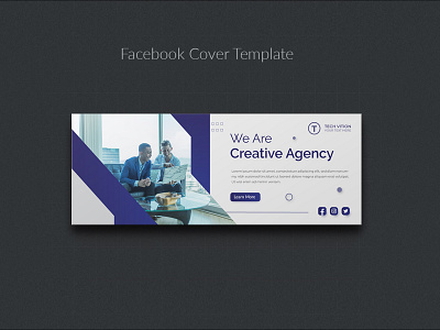 Creative business social media banner template