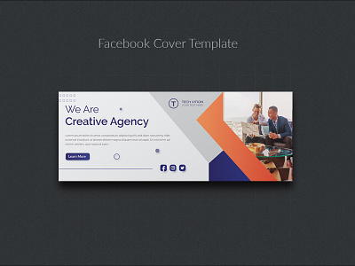 Creative business social media banner template