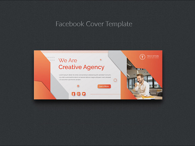 Business social media banner template with Facebook cover