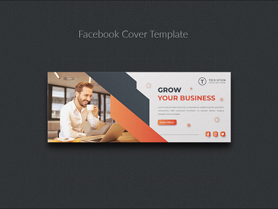 Business social media banner template with Facebook cover