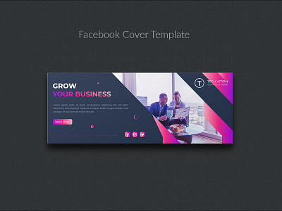 Business social media banner template with Facebook cover