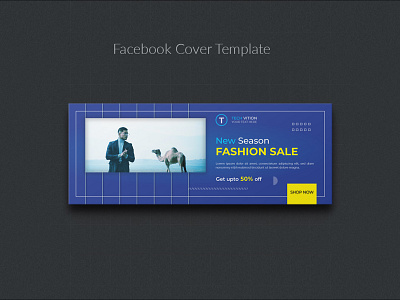 Fashion sale Facebook cover banner template