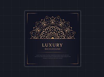 Luxury mandala background