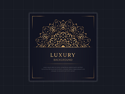 Luxury mandala background