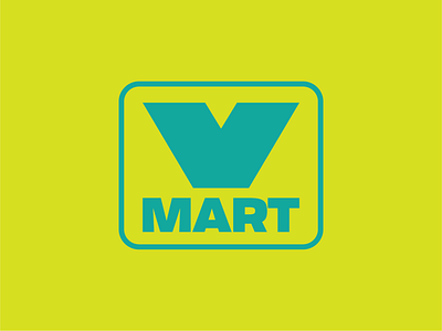 V Mart branding logo logo design logotype minimal vector