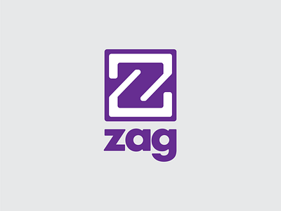 ZAG app application logo blockchain branding graphic design identity design logo logo design minimal logo zag