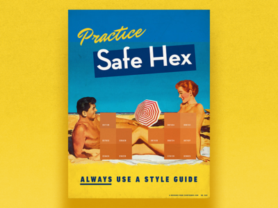 Practice Safe Hex - Fight For UX 1940s illustration poster propaganda retro typography ux vintage
