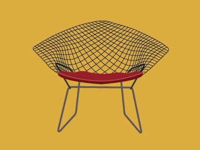 Bertoia Diamond Chair