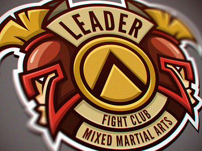 Leader MMA club club fight force gladiator helmet logo mixed martial arts mma pretorian shield spartans warrior