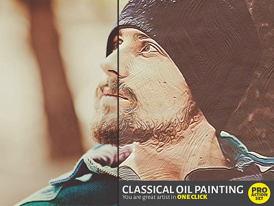 Classical Oil Painting.PRO action set action art brush design graphicriver hipster imitation oil paint photo photoshop realistic