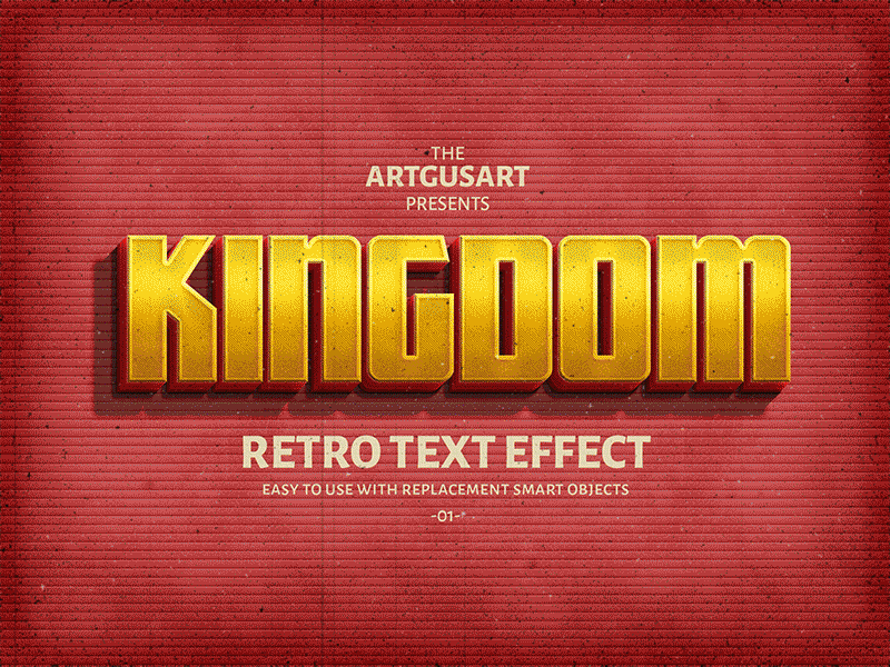 10 Retro text effect v.2 20s 50s 60s grunge mock up old style presentation psd retro text typography vintage